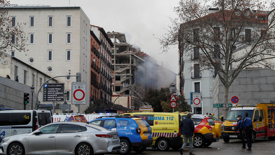 Утечка газа: в центре Мадрида прогремел взрыв